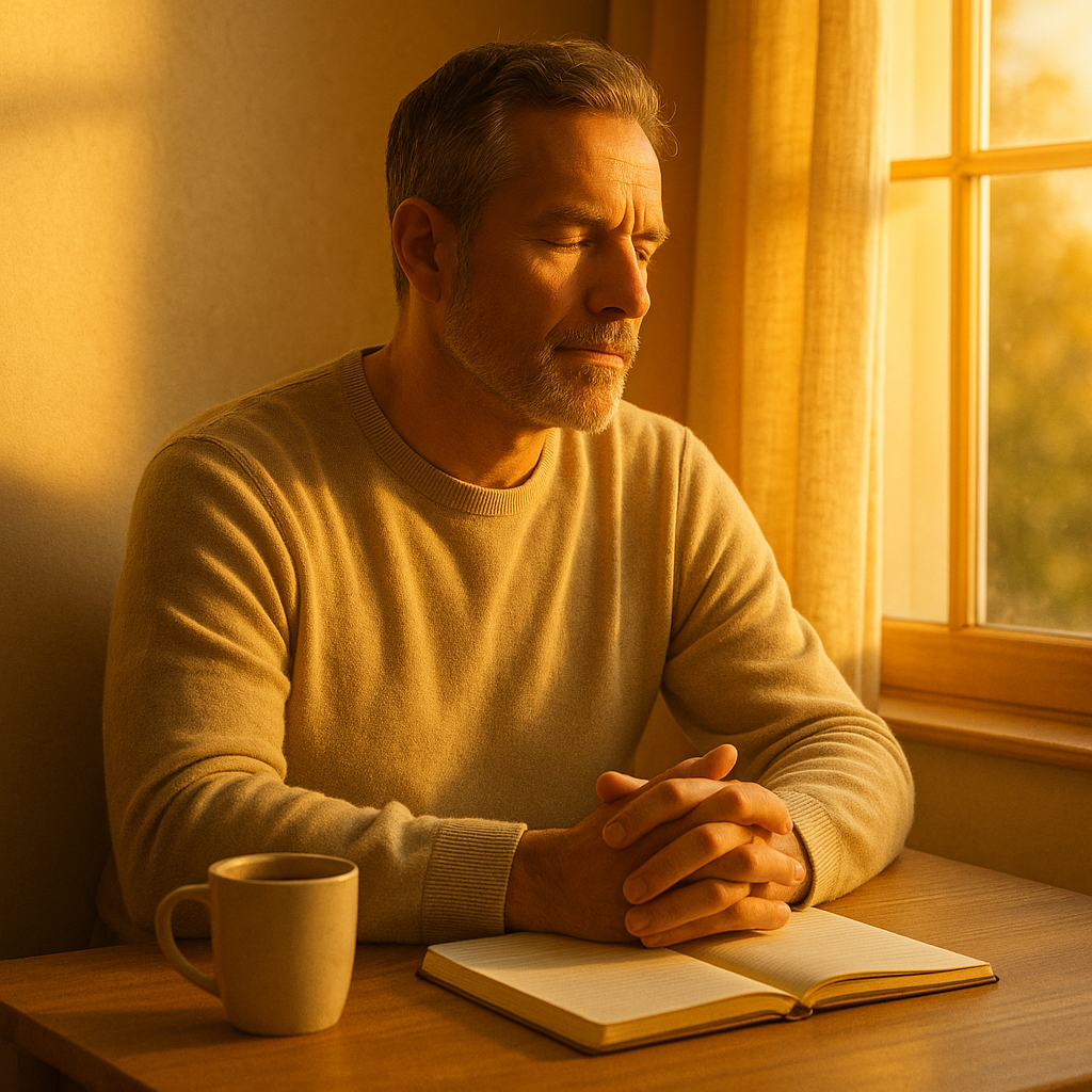 aamt-hero-image-2025 middle age man meditating in the early morning